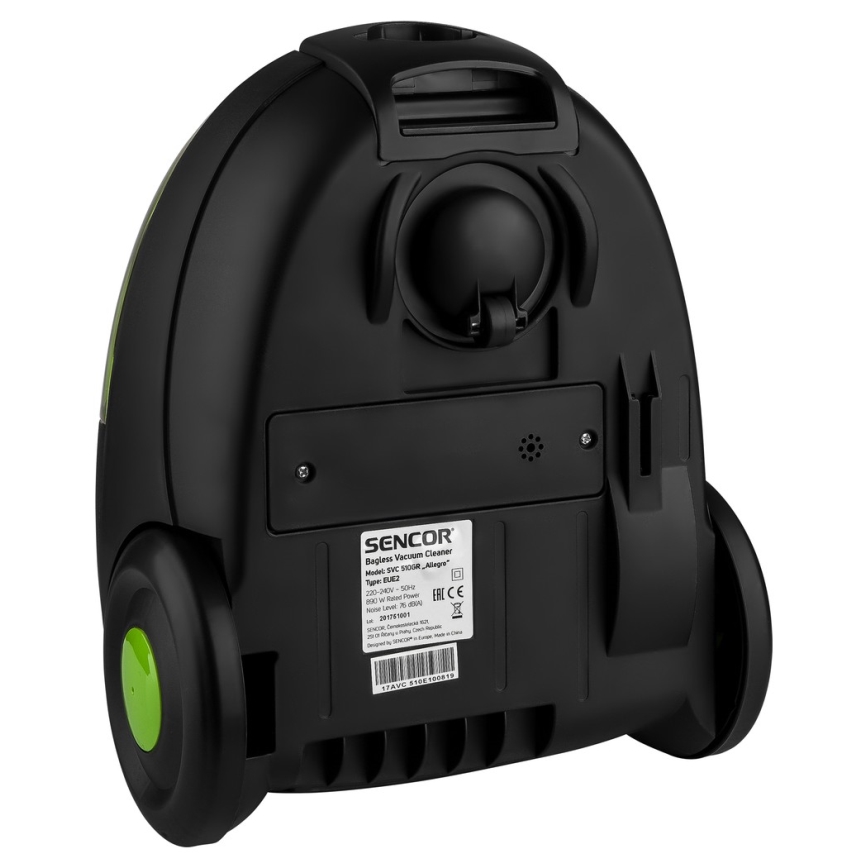 Sencor - Bezsáčkový vysavač 1,5 l 890W/230V zelená/černá