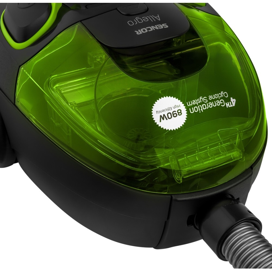 Sencor - Bezsáčkový vysavač 1,5 l 890W/230V zelená/černá