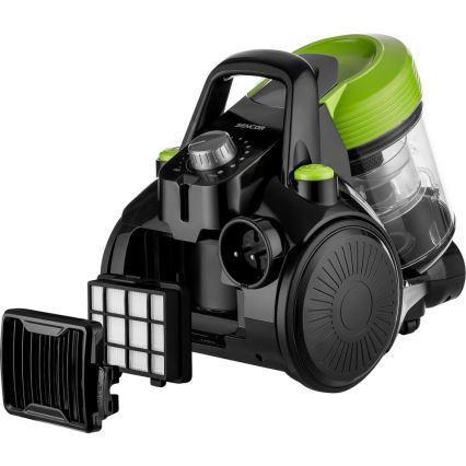 Sencor - Bezsáčkový vysavač 2 l 700W/230V černá/zelená