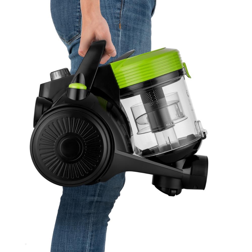 Sencor - Bezsáčkový vysavač 2 l 700W/230V černá/zelená