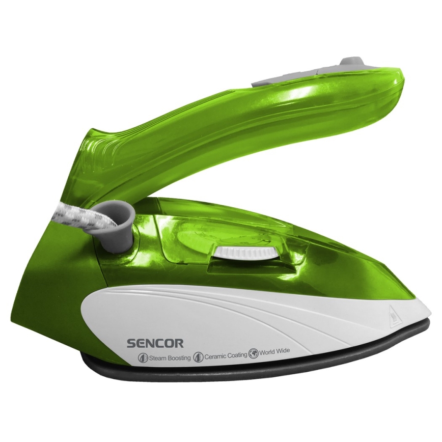 Sencor - Cestovní napařovací žehlička 1100W/115V/230V zelená