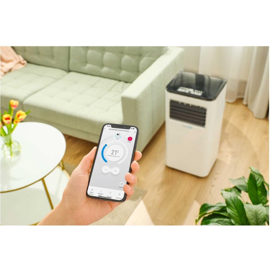 Sencor - Chytrá mobilní klimatizace 3v1 včetně kompletního příslušenství 1050W/230V 10000 BTU Wi-Fi + dálkové ovládání