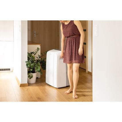 Sencor - Chytrá mobilní klimatizace 3v1 včetně kompletního příslušenství 1450W/230V 12000 BTU Wi-Fi bílá + dálkové ovládání