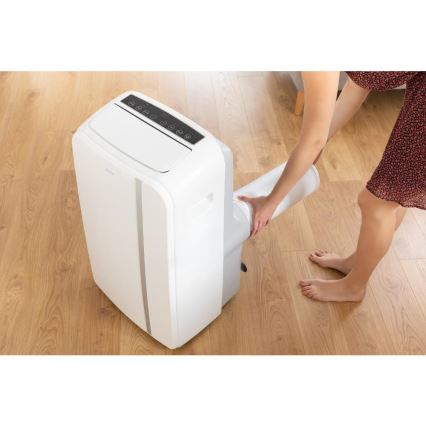 Sencor - Chytrá mobilní klimatizace 3v1 včetně kompletního příslušenství 1450W/230V 12000 BTU Wi-Fi bílá + dálkové ovládání