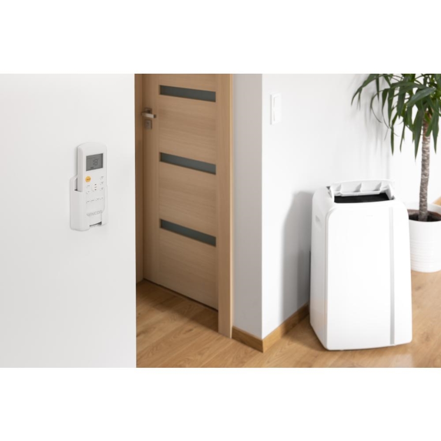Sencor - Chytrá mobilní klimatizace 3v1 včetně kompletního příslušenství 1450W/230V 12000 BTU Wi-Fi bílá + dálkové ovládání