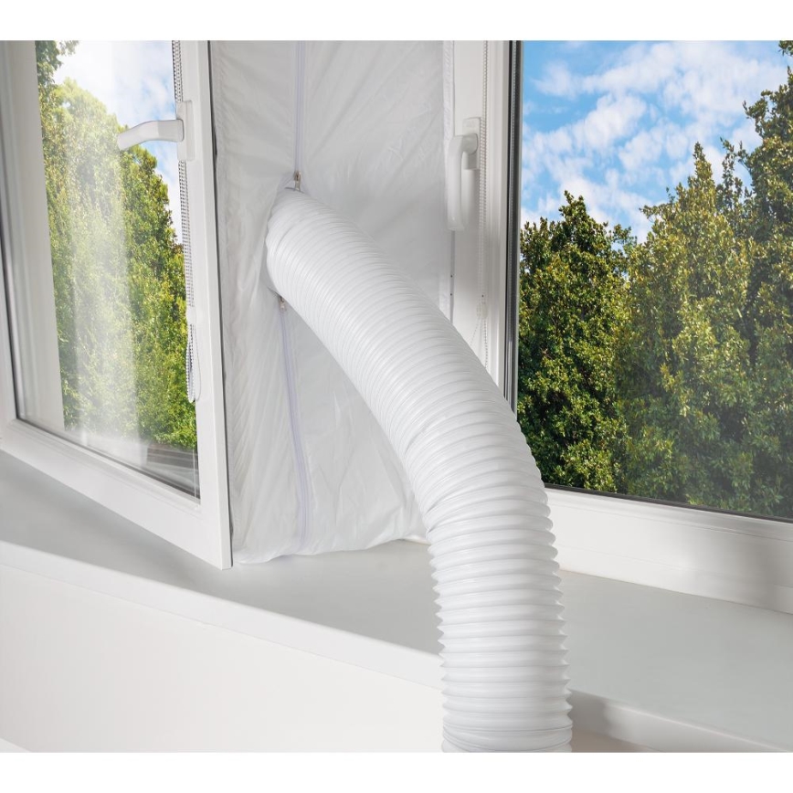 Sencor - Chytrá mobilní klimatizace 3v1 včetně kompletního příslušenství 1450W/230V 12000 BTU Wi-Fi bílá + dálkové ovládání
