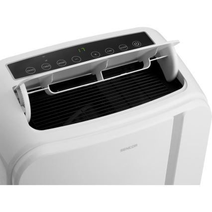Sencor - Chytrá mobilní klimatizace 3v1 včetně kompletního příslušenství 1450W/230V 12000 BTU Wi-Fi bílá + dálkové ovládání