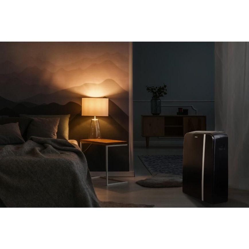Sencor - Chytrá mobilní klimatizace 3v1 včetně kompletního příslušenství 1450W/230V 12000 BTU Wi-Fi černá + dálkové ovládání