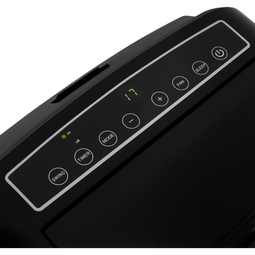 Sencor - Chytrá mobilní klimatizace 3v1 včetně kompletního příslušenství 1450W/230V 12000 BTU Wi-Fi černá + dálkové ovládání