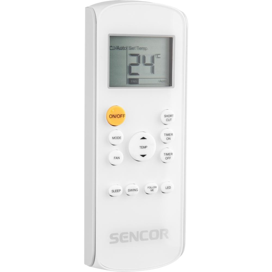 Sencor - Chytrá mobilní klimatizace 3v1 včetně kompletního příslušenství 1450W/230V 12000 BTU Wi-Fi černá + dálkové ovládání