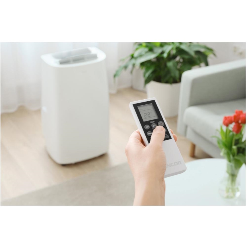 Sencor - Chytrá mobilní klimatizace 3v1 včetně kompletního příslušenství 1700W/230V 16000 BTU Wi-Fi + dálkové ovládání