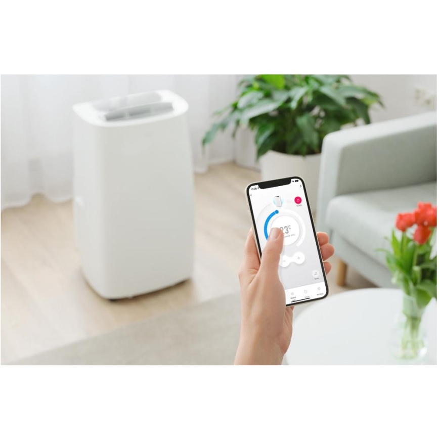 Sencor - Chytrá mobilní klimatizace 3v1 včetně kompletního příslušenství 1700W/230V 16000 BTU Wi-Fi + dálkové ovládání