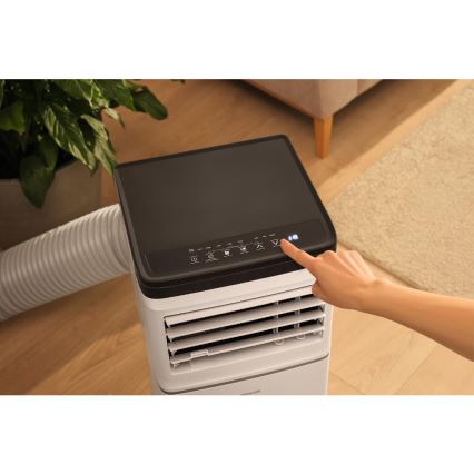 Sencor - Chytrá mobilní klimatizace 3v1 včetně kompletního příslušenství 760W/230V 7000 BTU Wi-Fi bílá + dálkové ovládání