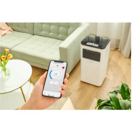 Sencor - Chytrá mobilní klimatizace 3v1 včetně kompletního příslušenství 805W/230V 8000 BTU Wi-Fi + dálkové ovládání