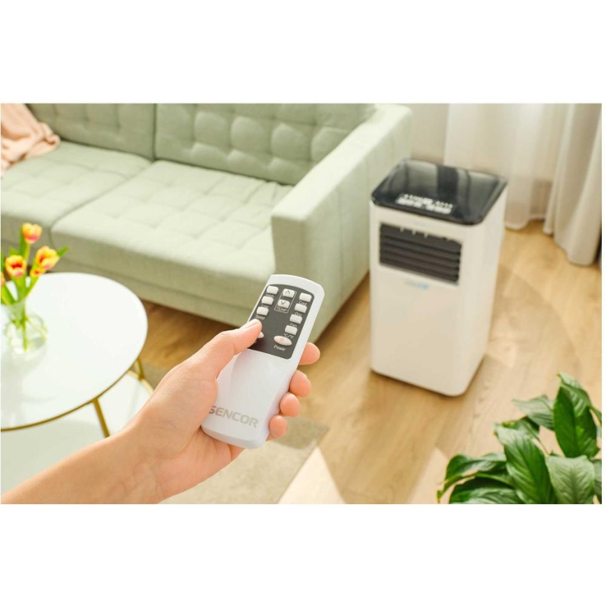 Sencor - Chytrá mobilní klimatizace 3v1 včetně kompletního příslušenství 805W/230V 8000 BTU Wi-Fi + dálkové ovládání