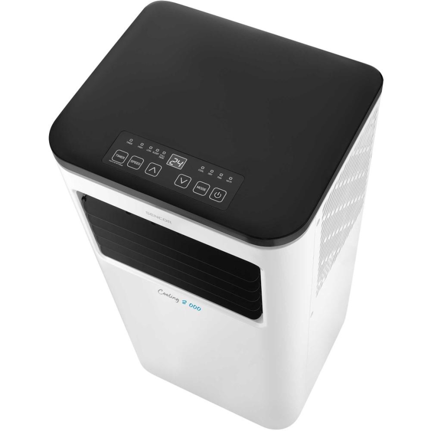 Sencor - Chytrá mobilní klimatizace 3v1 včetně kompletního příslušenství 805W/230V 8000 BTU Wi-Fi + dálkové ovládání
