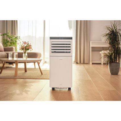 Sencor - Chytrá mobilní klimatizace 3v1 včetně kompletního příslušenství 815W/230V 8000 BTU Wi-Fi bílá + dálkové ovládání