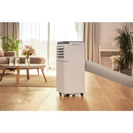 Sencor - Chytrá mobilní klimatizace 3v1 včetně kompletního příslušenství 815W/230V 8000 BTU Wi-Fi bílá + dálkové ovládání