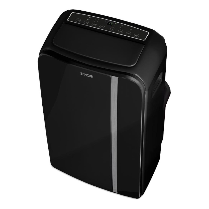 Sencor - Chytrá mobilní klimatizace 3v1 včetně kompletního příslušenství 1450W/230V 12000 BTU Wi-Fi černá + dálkové ovládání