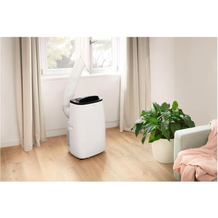 Sencor - Chytrá mobilní klimatizace 4v1 včetně kompletního příslušenství 1700W/230V 12000 BTU Wi-Fi bílá + dálkové ovládání