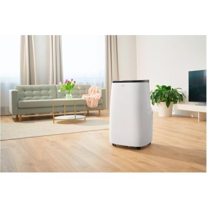 Sencor - Chytrá mobilní klimatizace 4v1 včetně kompletního příslušenství 1700W/230V 12000 BTU Wi-Fi bílá + dálkové ovládání
