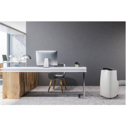 Sencor - Chytrá mobilní klimatizace 4v1 včetně kompletního příslušenství 1700W/230V 12000 BTU Wi-Fi bílá + dálkové ovládání