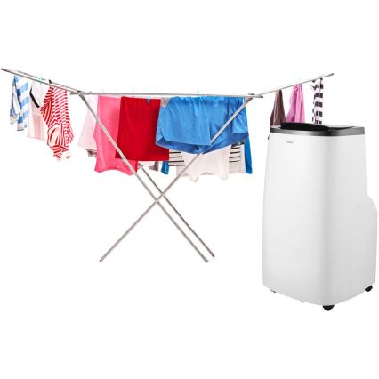 Sencor - Chytrá mobilní klimatizace 4v1 včetně kompletního příslušenství 1700W/230V 12000 BTU Wi-Fi bílá + dálkové ovládání