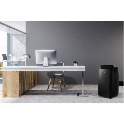 Sencor - Chytrá mobilní klimatizace 4v1 včetně kompletního příslušenství 900W/230V 9000 BTU Wi-Fi černá + dálkové ovládání