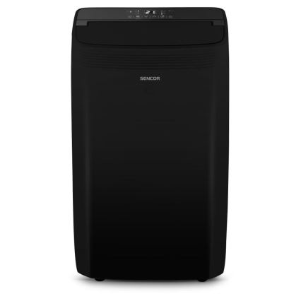 Sencor - Chytrá mobilní klimatizace 4v1 včetně kompletního příslušenství 900W/230V 9000 BTU Wi-Fi černá + dálkové ovládání