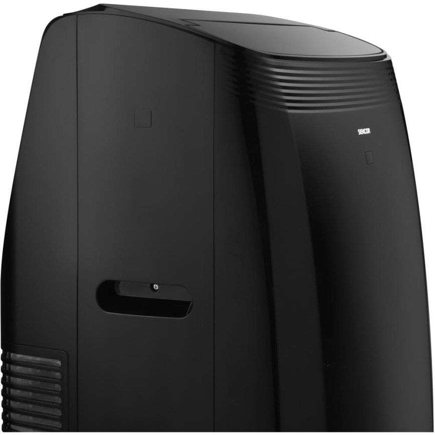 Sencor - Chytrá mobilní klimatizace 4v1 včetně kompletního příslušenství 900W/230V 9000 BTU Wi-Fi černá + dálkové ovládání