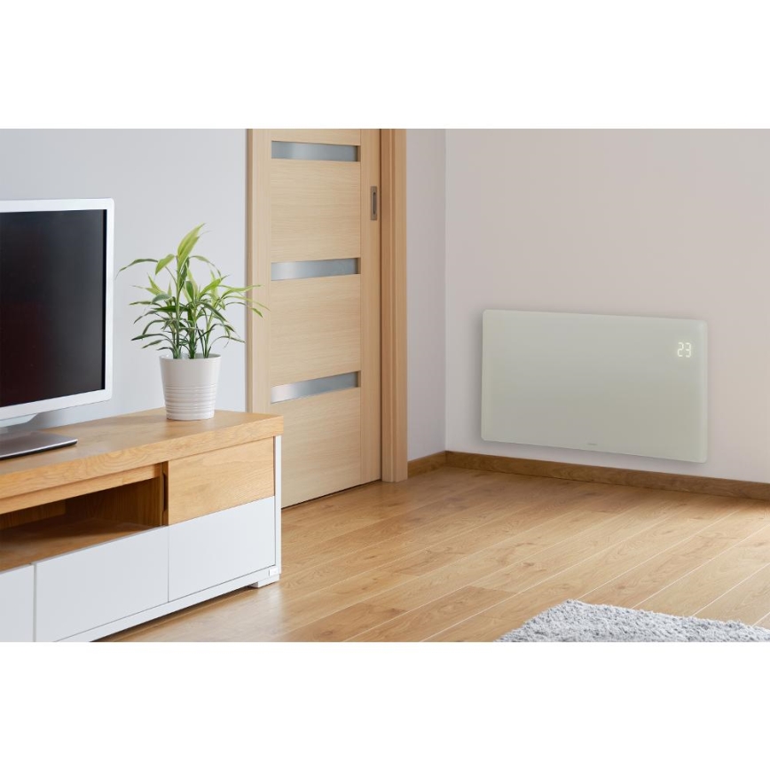 Sencor - Chytrý elektrický přímotop/konvektor 1200/2400W/230V IP24 Wi-Fi bílá