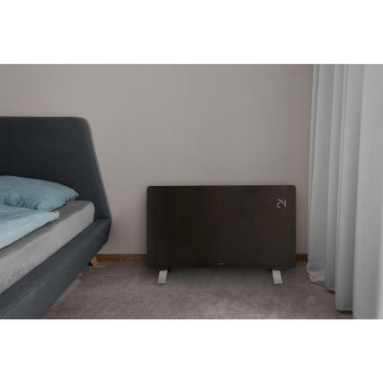 Sencor - Chytrý elektrický přímotop/konvektor 1200/2400W/230V IP24 Wi-Fi černá