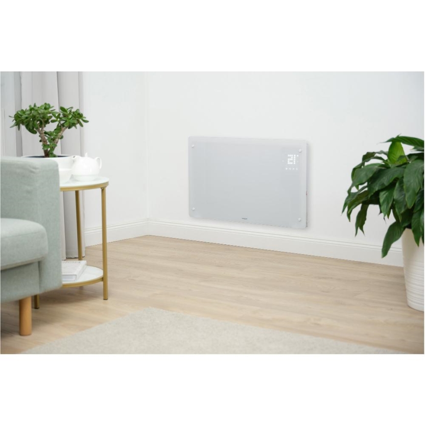 Sencor - Chytrý elektrický přímotop/konvektor 2000W/230V IP24 Wi-Fi bílá + dálkové ovládání