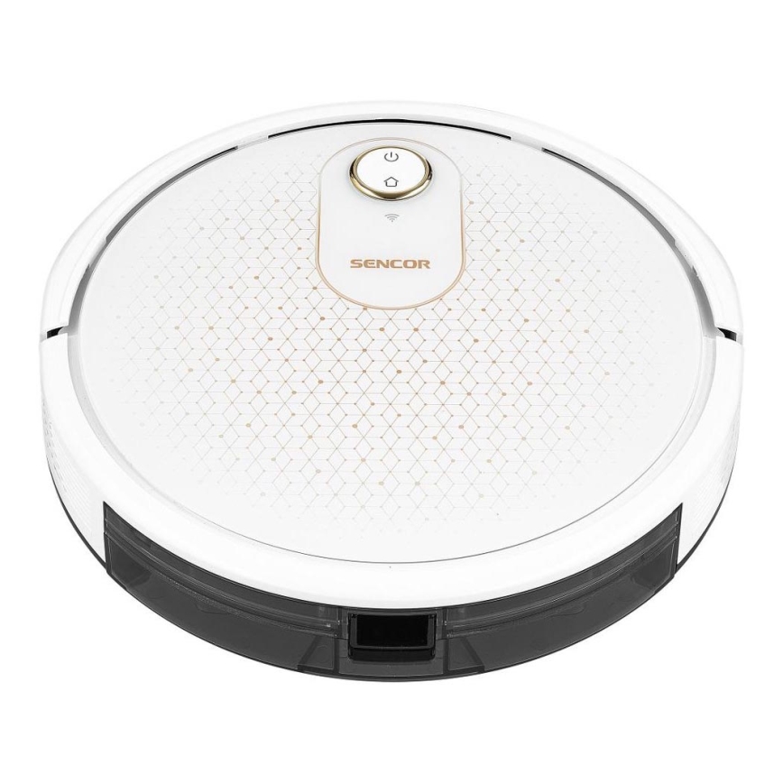 Sencor - Chytrý robotický vysavač s mopem 2v1 28W/2600 mAh Wi-Fi bílá + dálkové ovládání