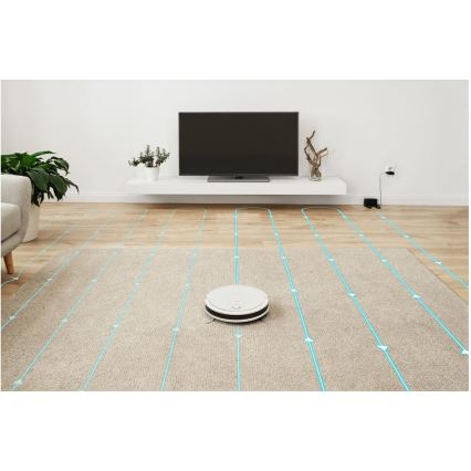 Sencor - Chytrý robotický vysavač s mopem 2v1 28W/2600 mAh Wi-Fi bílá + dálkové ovládání