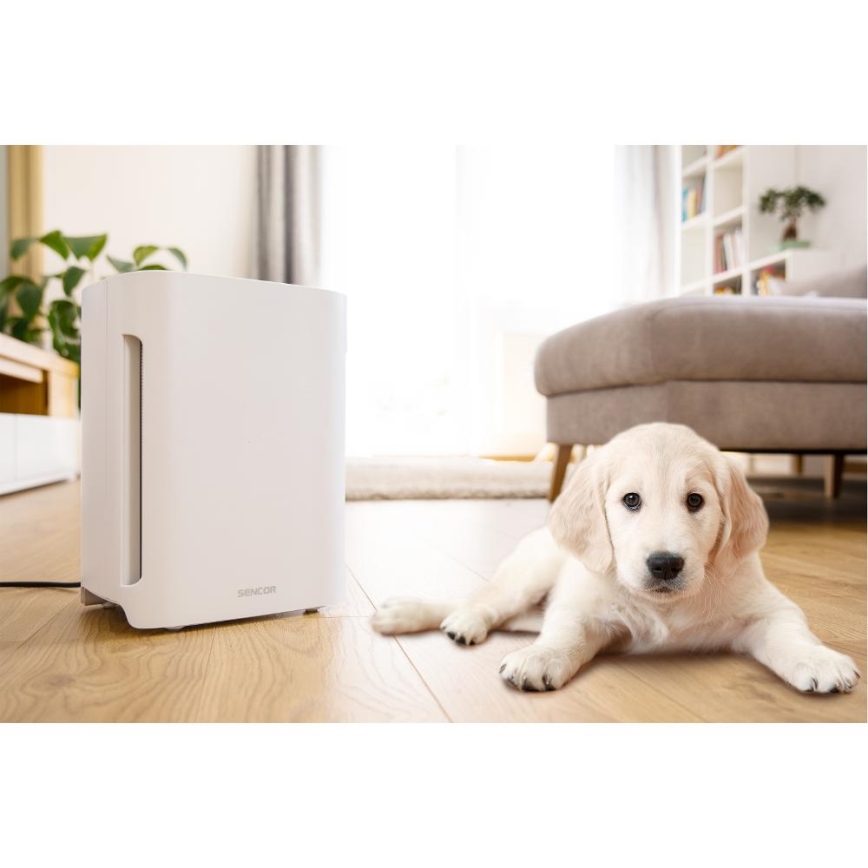 Sencor - Čistička vzduchu 60W/230V bílá
