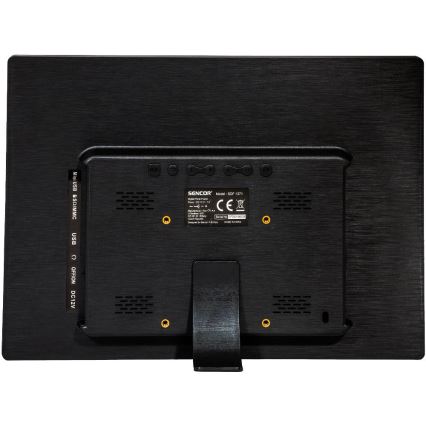 Sencor - Digitální fotorámeček 13,3 s reproduktorem 230V antracit + dálkové ovládání