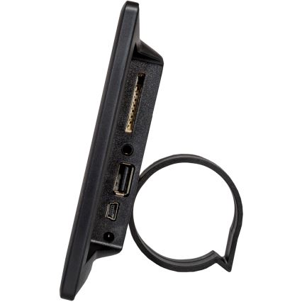 Sencor - Digitální fotorámeček 7 s reproduktorem 230V černá + dálkové ovládání