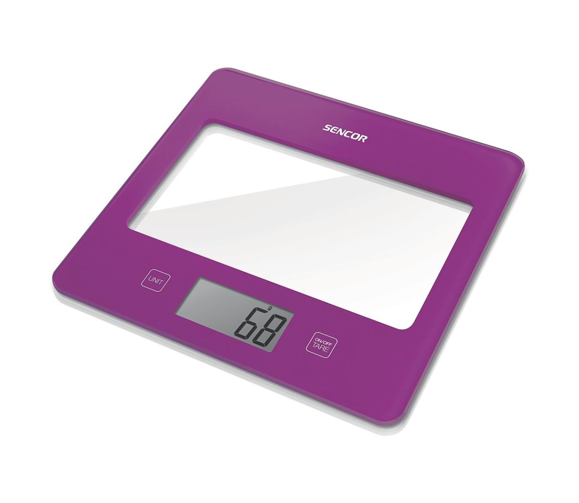Sencor Sencor - Digitální kuchyňská váha 1xCR2032 fialová FT0858