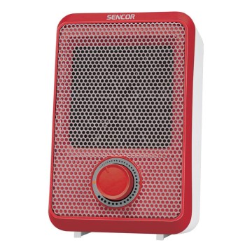 Sencor - Horkovzdušný ohřívač 600W/230V červená/bílá