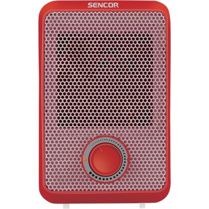 Sencor - Horkovzdušný ohřívač 600W/230V červená/bílá