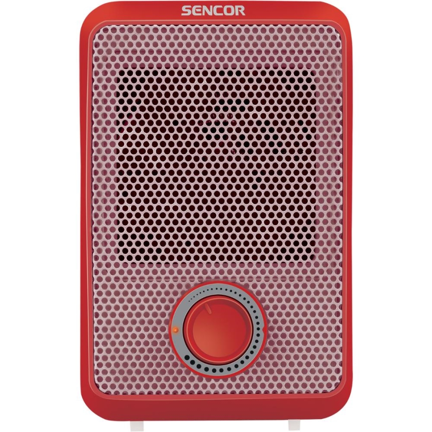 Sencor - Horkovzdušný ohřívač 600W/230V červená/bílá