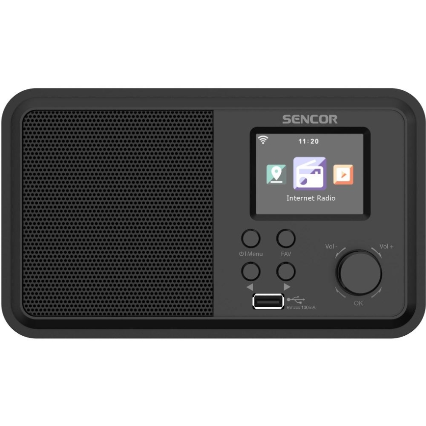 Sencor - Internetové rádio 4W/5V Wi-Fi + dálkové ovládání