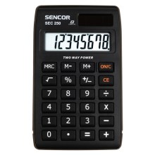 Sencor - Kapesní kalkulačka 1xLR1130 černá
