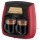 Sencor - Kávovar se dvěma hrnky 500W/230V červená/černá