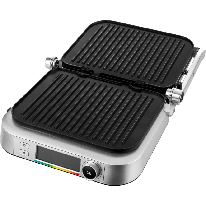Sencor - Kontaktní gril 2100W/230V matný chrom
