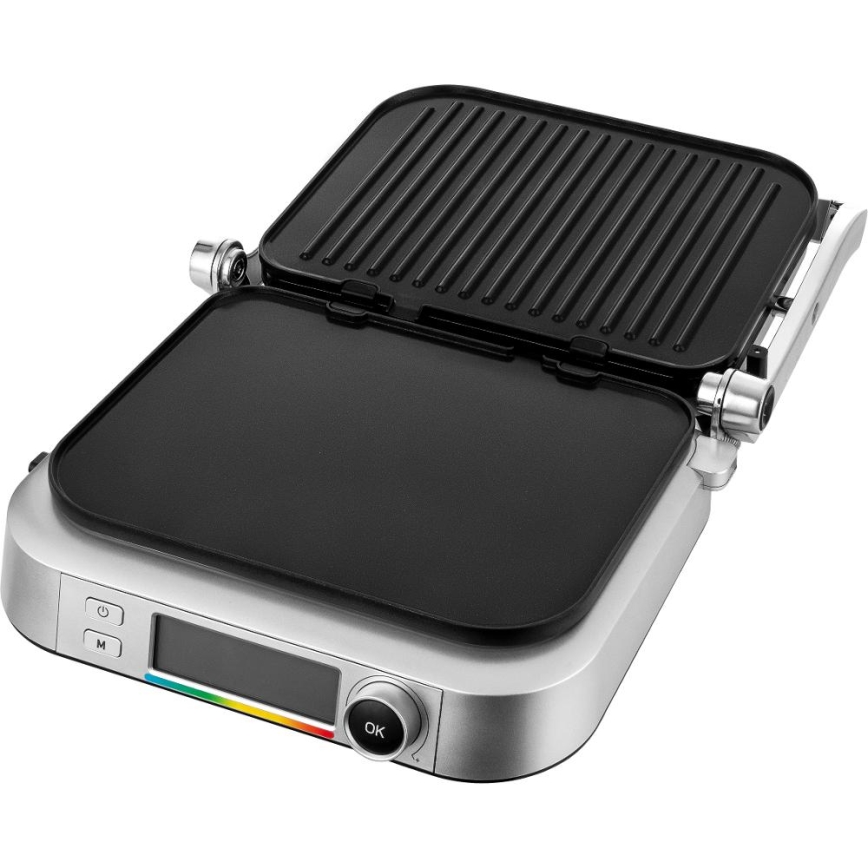 Sencor - Kontaktní gril 2100W/230V matný chrom