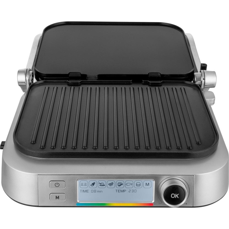 Sencor - Kontaktní gril 2100W/230V matný chrom