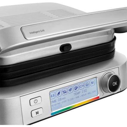 Sencor - Kontaktní gril 2100W/230V matný chrom