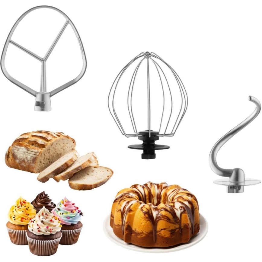 Sencor - Kuchyňský robot s nerezovou mísou 1300W/230V růžová